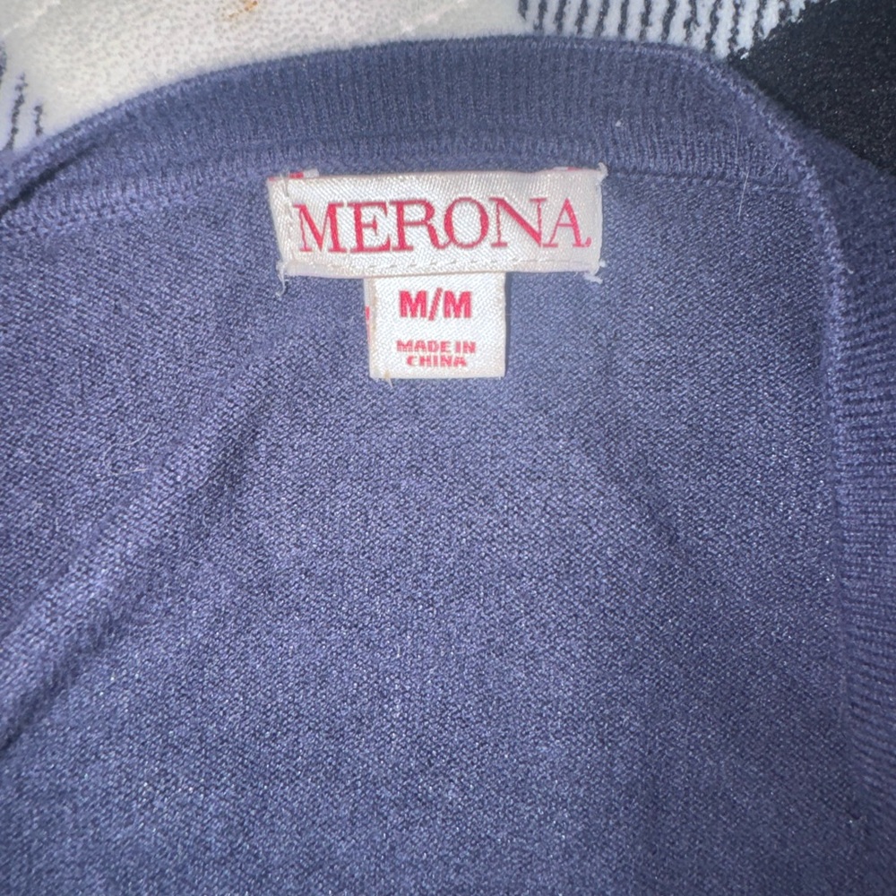 Merona Women's Cardigan Jacket in Blue/Orange